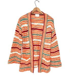 Exclusive Imports | Vintage Striped Open Cardigan Sweater